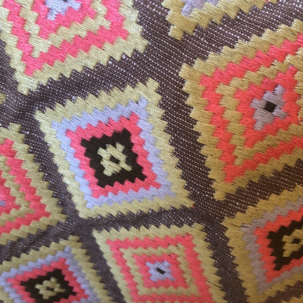 FOSSIL Embroidered Patterned Lined Skirt Small - Picture 2 of 6